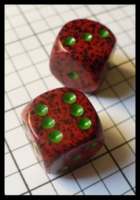Dice : Dice - 6D Pipped - Red Chessex Speckled Strawberry - Ebay Jan 2010